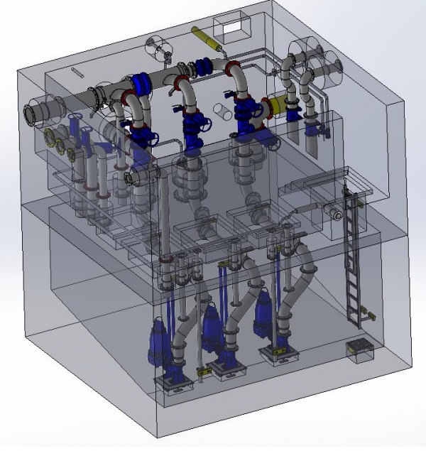 Klärwerk Karlsruhe - Optimierung Prozessabwasserpumpwerke I + II