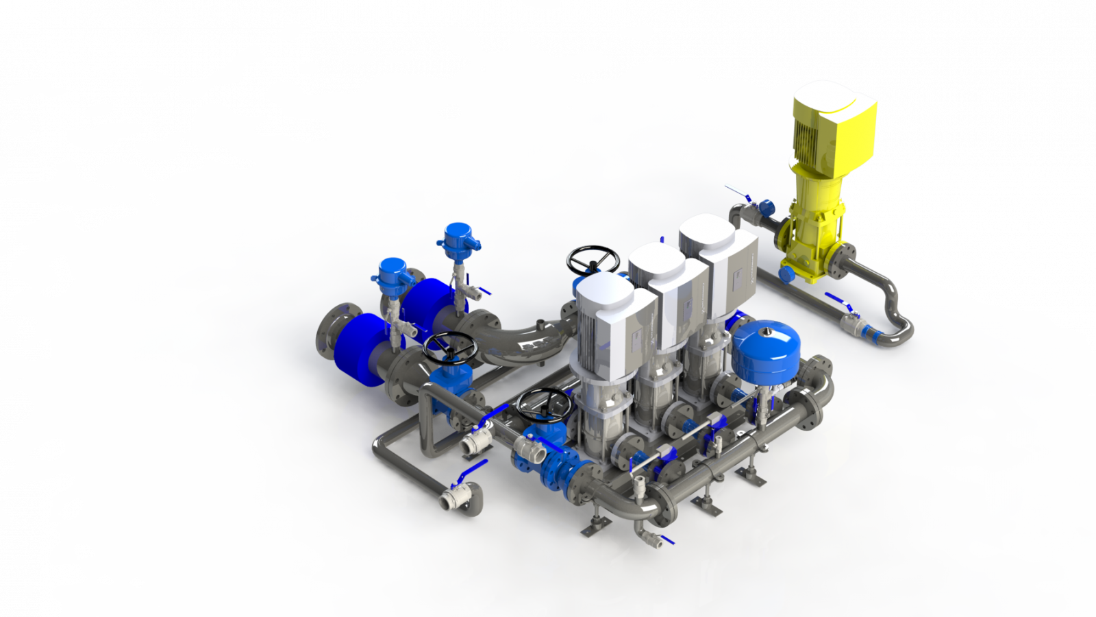 Druckerhoehungsanlagen und Kompaktstationen